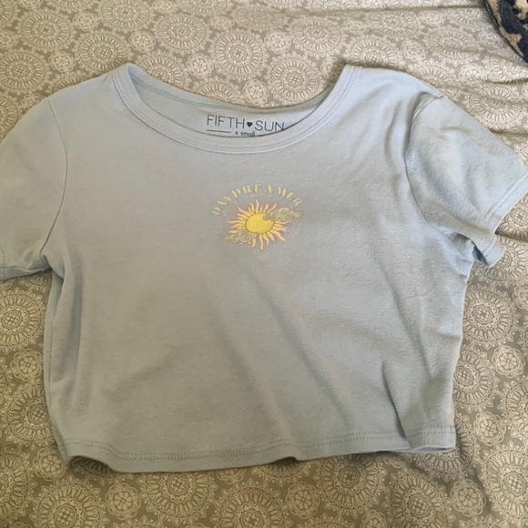 Light blue Fifth Sun crop top XS - Picture 1 of 3
